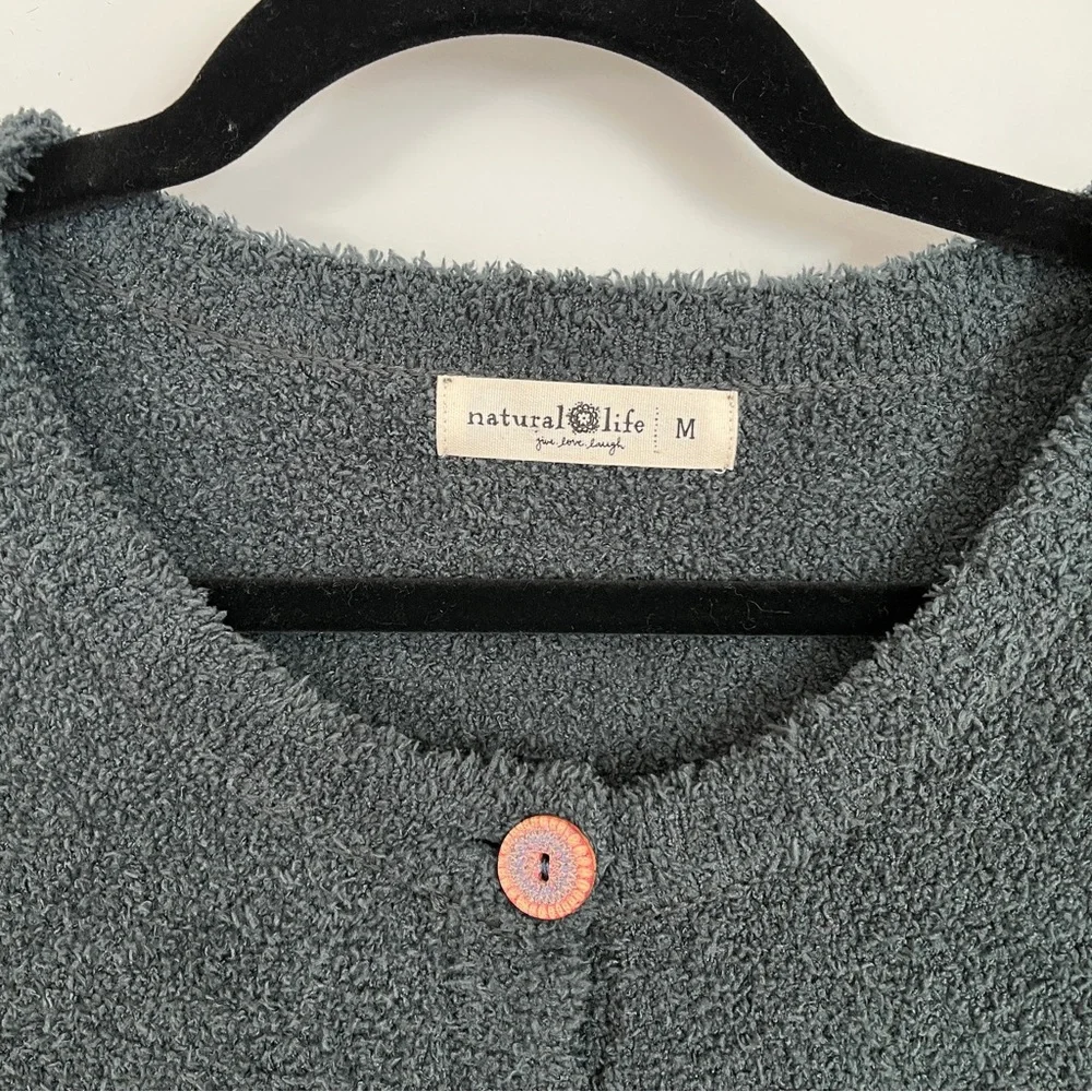 NWOT NATURAL LIFE Cozy Up Mini Sweater Dress in Charcoal - Picture 3 of 10